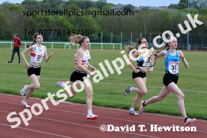 BMC 800 metres, Monday, May 9th, BMC Chester le Street, County Durham. Photo: David T. Hewitson/Sports for All Pics